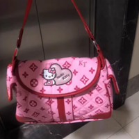 Tote bag cute sweet girl soft leather shoulder underarm bag - Thumbnail 2