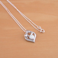 BOXED GIFT/Sterling Silver Opal Mother & Baby Pendant & Chain/Opal Necklace/Opal Jewellery/Opal Jewelry/Mother Necklace/Baby Necklace/UK - Thumbnail 3