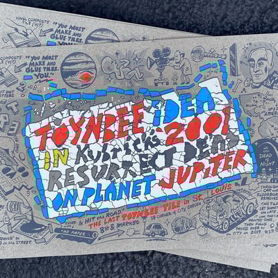 Toynbee tile screenprint