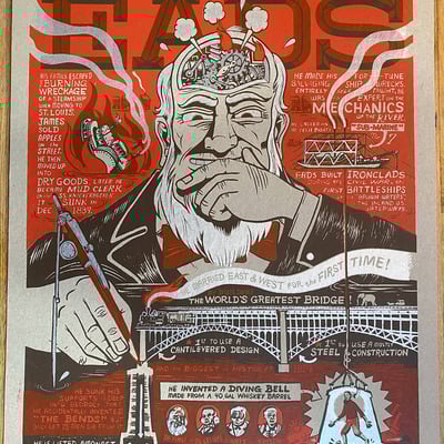 James b. eads screenprint (2024 version)