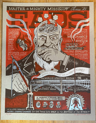 James B. Eads screenprint (2024 Version)