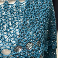 Starlight Shawl: Reclaimed Driftwood, Beaded - Thumbnail 2
