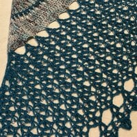 Starlight Shawl: Reclaimed Driftwood, Beaded - Thumbnail 5
