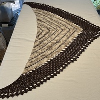 Starlight Shawl: Campfire Mallows, Beaded - Thumbnail 3