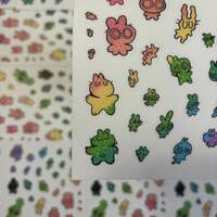 {NEW! RAINBOW EDITION} Bunny Sticker Sheet - Thumbnail 1