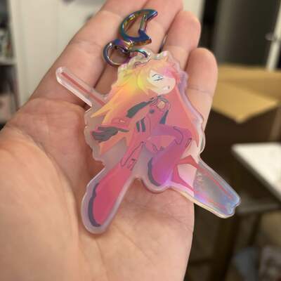 Evangelion girl keychains