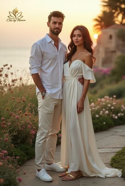 Elegant Wedding Dress, A Line Beach Boho Bridal Dress Bridal Gown, Engagement Gown