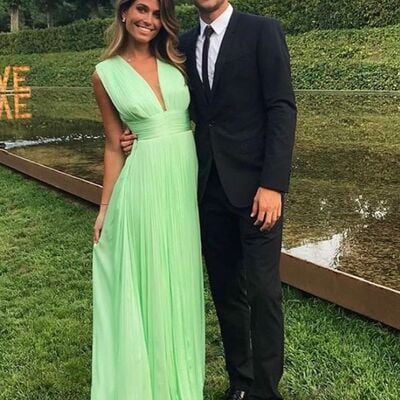 Simple mint green prom dress evening formal gown sexy birthday party gown