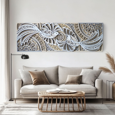STEREOWOOD Bluebird Multi-Layer Wood Wall Art, Stereoscopic 3D Wall Art