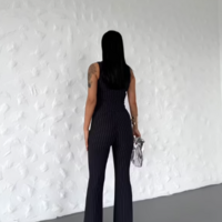 Business stripes suit - Navy - Thumbnail 1