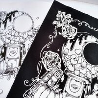 NEW! Witchy Crystals Gumball Machine Kawaii Goth Sew-on Patches - Thumbnail 4