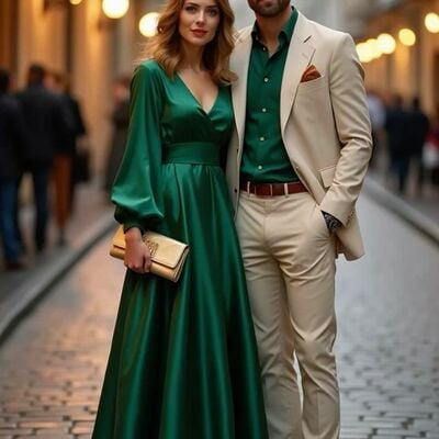 Simple green prom dress evening formal gown sexy birthday party gown