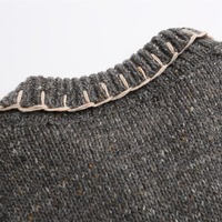 Vintage Apple Embroidered Cardigan - Thumbnail 4