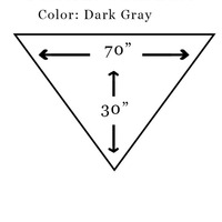 Outlander Shawl: Dark Gray, Beaded - Thumbnail 5