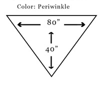 Outlander Shawl: Periwinkle Blue, Beaded - Thumbnail 3