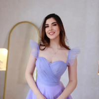Purple Tulle Prom Dress Elegant Homecoming Cocktail Evening Gown - Thumbnail 4