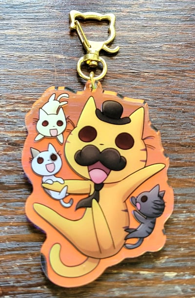 Mr.Cat & Kids charm