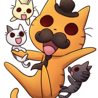 Mr.Cat & Kids charm - Thumbnail 1