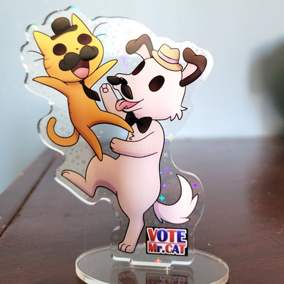 Mr.cat & mr.dog standee!