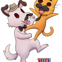Mr.Cat & Mr.Dog standee! - Thumbnail 1