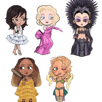 Divas sticker sheet