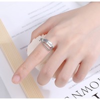 Good Luck Smiley Open Ring - Thumbnail 4