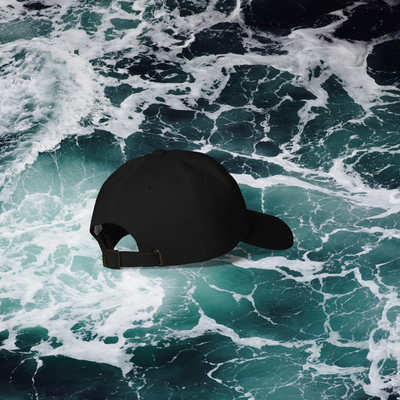 Blue dolphin gummies baseball cap black