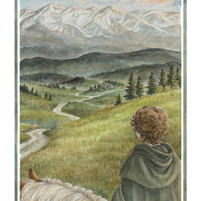Tolkien a4 artprint: "the great east road" - Thumbnail 1