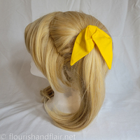 Cotton Draped Hair Bow - Thumbnail 2