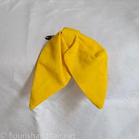 Cotton Draped Hair Bow - Thumbnail 3