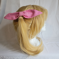Set of 2 Long Cotton Hair Bows - Thumbnail 4