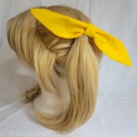 Set of 2 Long Cotton Hair Bows - Thumbnail 6