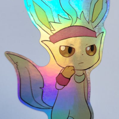 Leaf the leafeon holo sticker