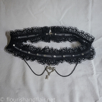 Black Lace Necklace - Thumbnail 3