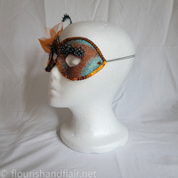 Orange and Blue Half Mask - Thumbnail 2