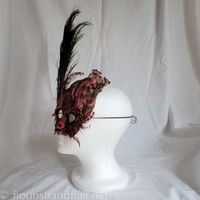 Pink Feather Half Mask - Thumbnail 1