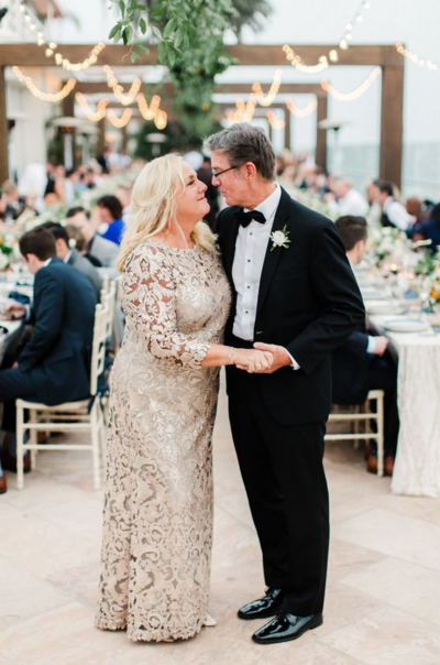 Sheath Plus Size Champagne Lace Mother of Bride Dress Evening Dress