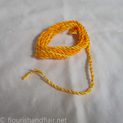 Two Toned Cording - Yellow/Orange