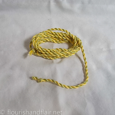 Multi-color cording - yellow/green