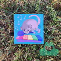 Neil Banging out the Tunes Mini Print - Thumbnail 1