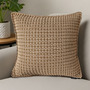 SOGA 2X 45cm Cozy Brown Geometric Knit Polyester Pillow Cover-2