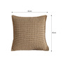 SOGA 2X 45cm Cozy Brown Geometric Knit Polyester Pillow Cover-8