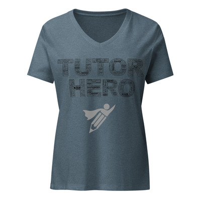 Tutor Hero Womens relaxed v-neck t-shirt
