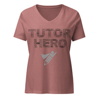 Tutor Hero Womens relaxed v-neck t-shirt - Thumbnail 1