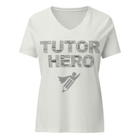 Tutor Hero Womens relaxed v-neck t-shirt - Thumbnail 2