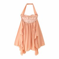 Sexy tube-neck halter dress with metal embellishments - Thumbnail 6