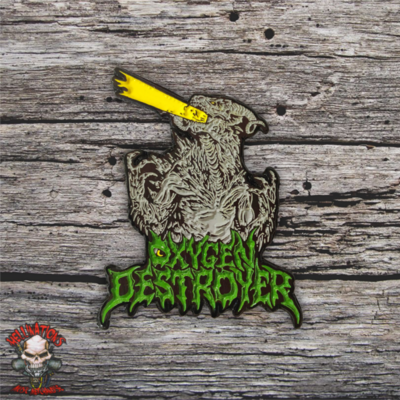 Oxygen destroyer enamel pin