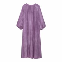 Linen tie-dye tunic dress - Thumbnail 1