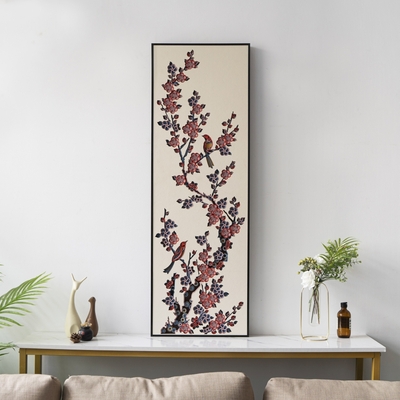 Stereowood plum blossom multi-layer art, stereoscopic 3d decor,mandala laser cut