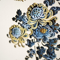 STEREOWOOD Chrysanthemu Multi-Layer Art, Stereoscopic 3D Decor,Mandala Laser Cut - Thumbnail 5